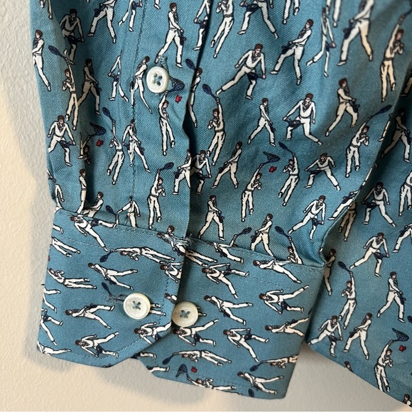 Bugatchi Mens Size Medium NWT Long Sleeve Shirt Dress Man Butterfly Print NWT - Picture 7 of 11